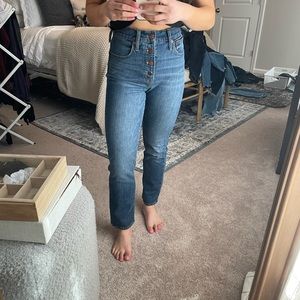 The perfect vintage crop straight jeans madewell